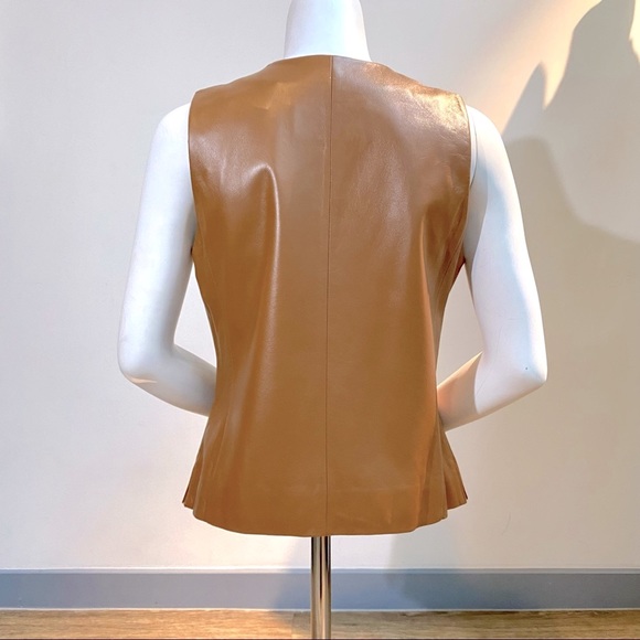 NWOT V I N T A G E Valerie Stevens Leather Vest - Picture 2 of 8